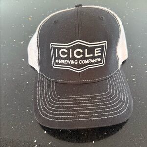 Icicle Brewing Company Black and White Cap